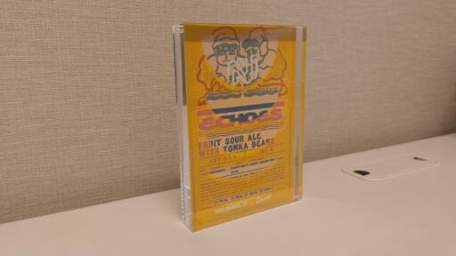 アクリル製ポストカードスタンド