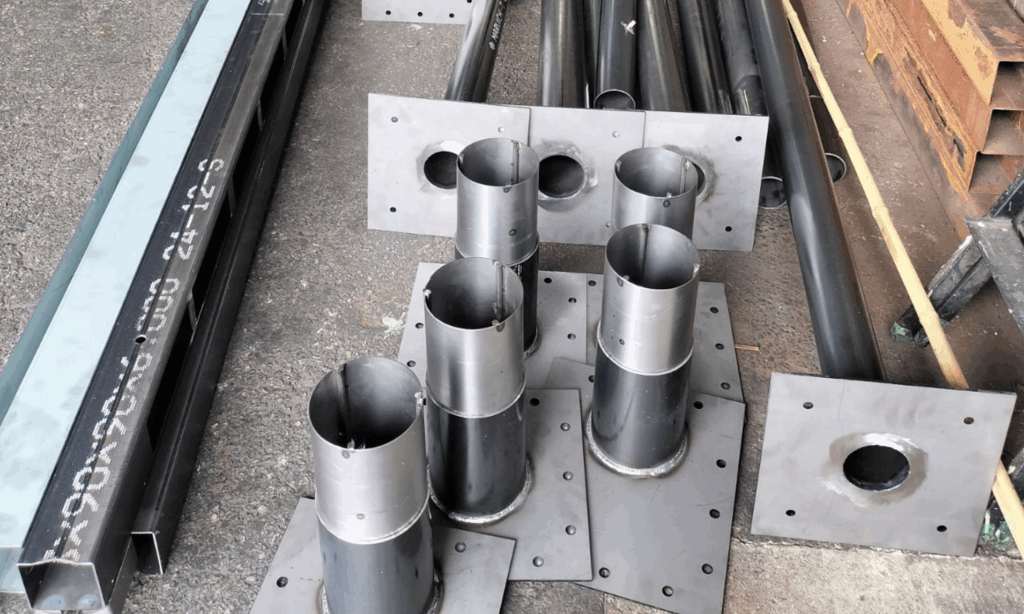 スチール工場で見かけた大型パイプについて