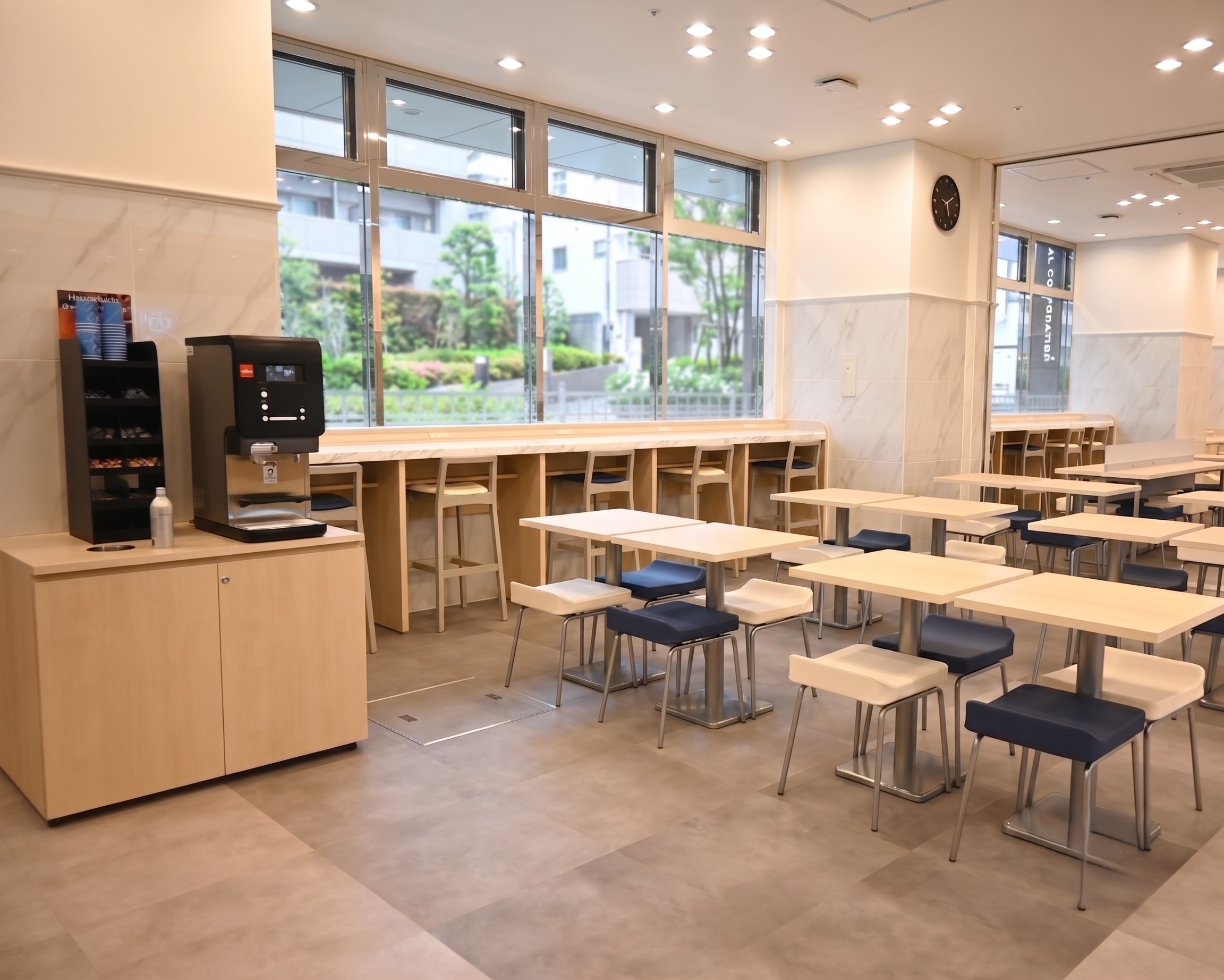 【納品実績】アパレル店舗向けの木製ディスプレイ什器。上段には畳んだ衣類を置くための無垢材の棚板、その下にはアンティーク調の金属製ハンガーパイプが取り付けられ、たくさんのTシャツがディスプレイされています。